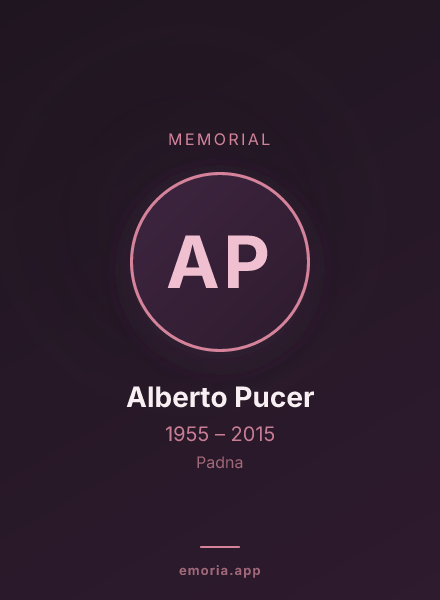 Memorial portrait of Alberto Pucer