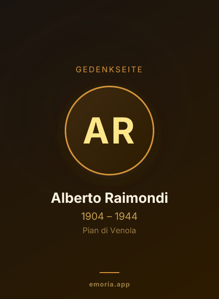 Gedenkportrait von Alberto Raimondi