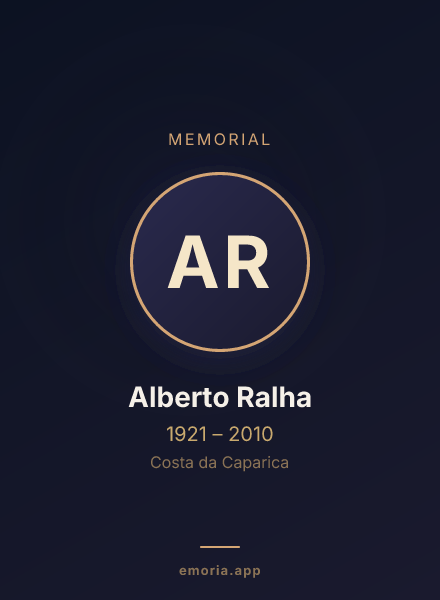 Memorial portrait of Alberto Ralha