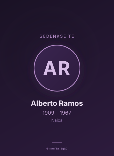 Gedenkportrait von Alberto Ramos