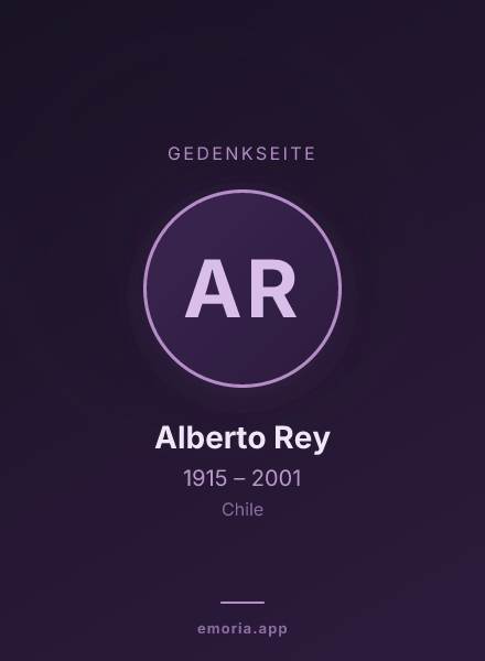 Gedenkportrait von Alberto Rey