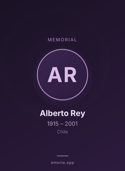 Memorial portrait of Alberto Rey