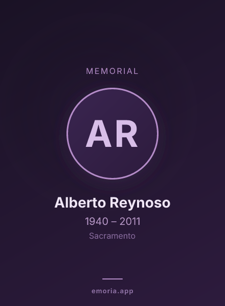 Memorial portrait of Alberto Reynoso