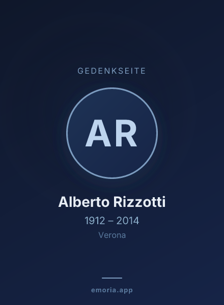 Gedenkportrait von Alberto Rizzotti