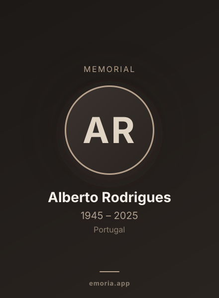 Memorial portrait of Alberto Rodrigues