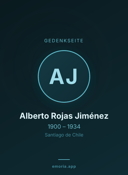 Gedenkportrait von Alberto Rojas Jiménez