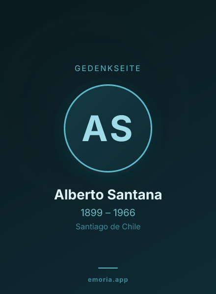 Gedenkportrait von Alberto Santana