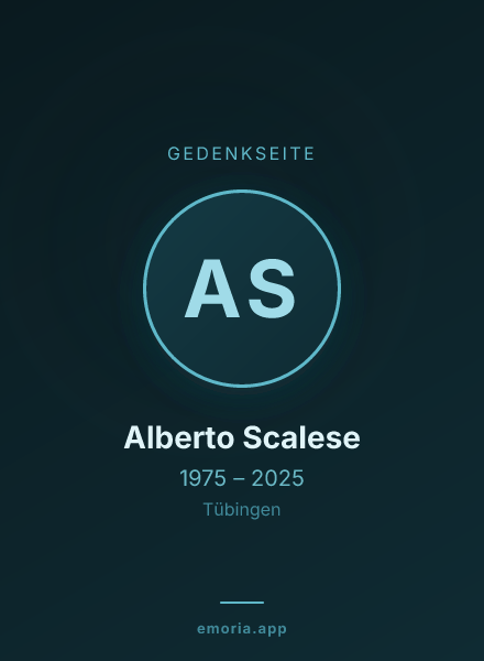 Gedenkportrait von Alberto Scalese
