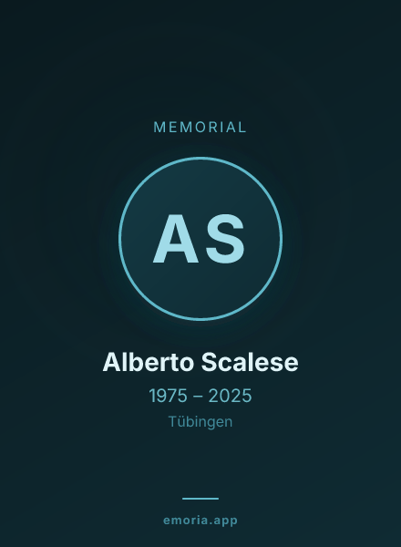 Memorial portrait of Alberto Scalese