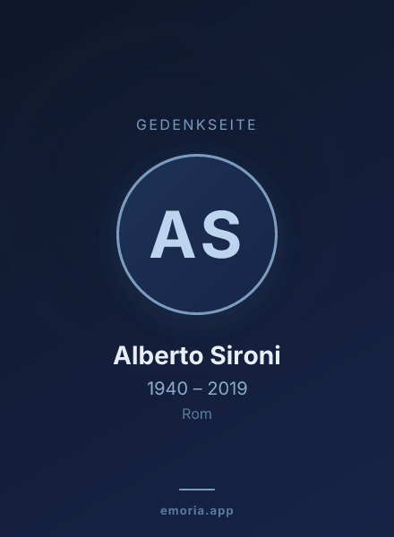 Gedenkportrait von Alberto Sironi