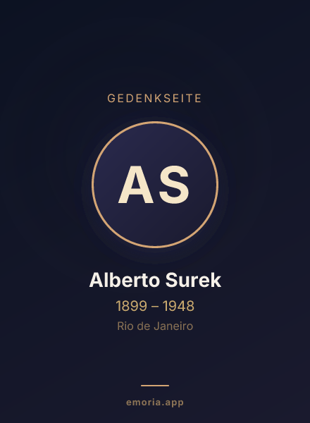 Gedenkportrait von Alberto Surek