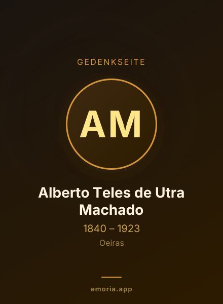 Gedenkportrait von Alberto Teles de Utra Machado