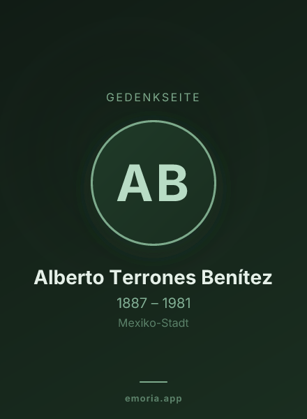 Gedenkportrait von Alberto Terrones Benítez