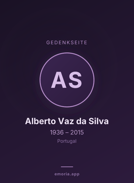 Gedenkportrait von Alberto Vaz da Silva