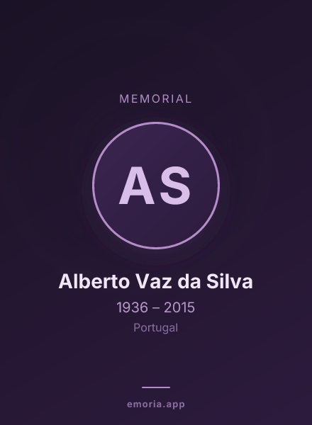 Memorial portrait of Alberto Vaz da Silva