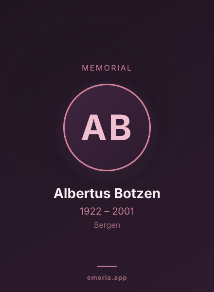 Memorial portrait of Albertus Botzen