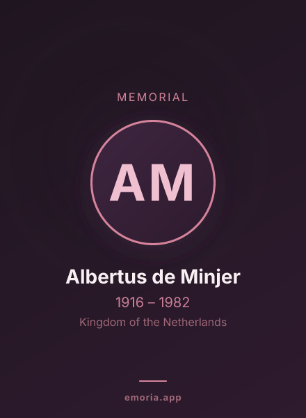 Memorial portrait of Albertus de Minjer