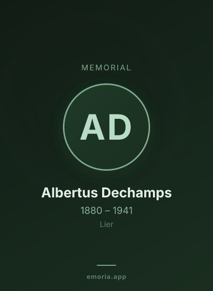 Memorial portrait of Albertus Dechamps