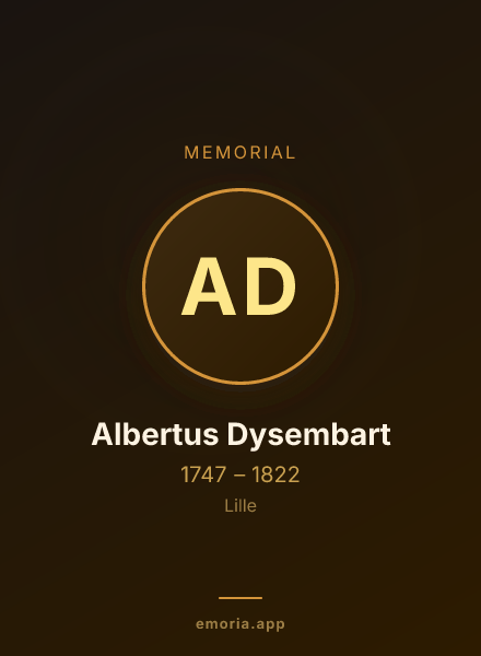 Memorial portrait of Albertus Dysembart