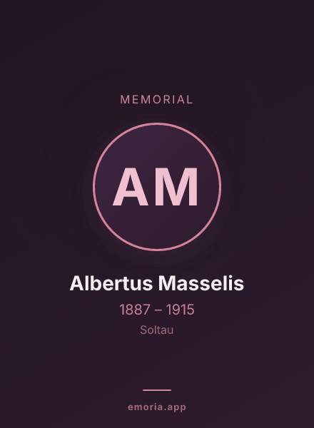 Memorial portrait of Albertus Masselis