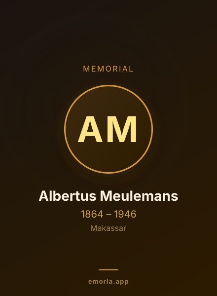 Memorial portrait of Albertus Meulemans