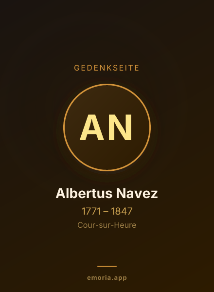 Gedenkportrait von Albertus Navez