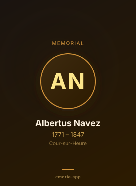 Memorial portrait of Albertus Navez