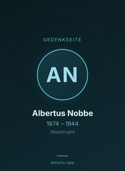 Gedenkportrait von Albertus Nobbe