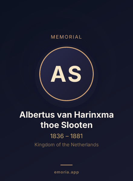 Memorial portrait of Albertus van Harinxma thoe Slooten