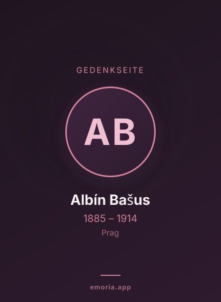 Gedenkportrait von Albín Bašus