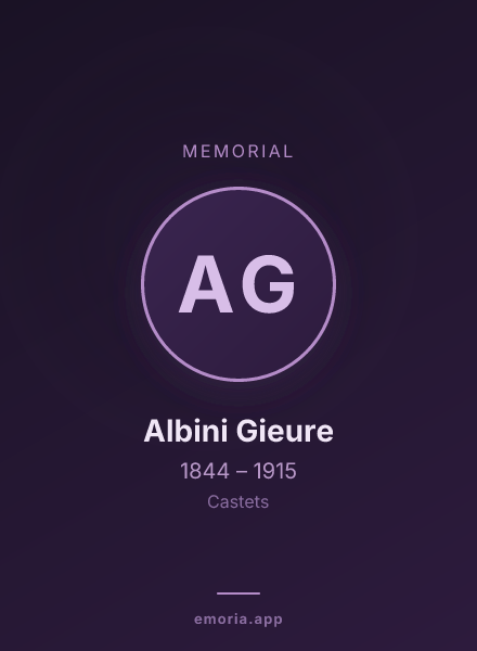 Memorial portrait of Albini Gieure