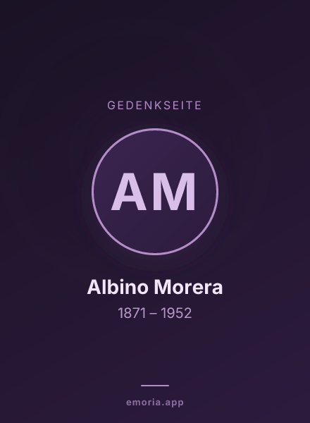 Gedenkportrait von Albino Morera