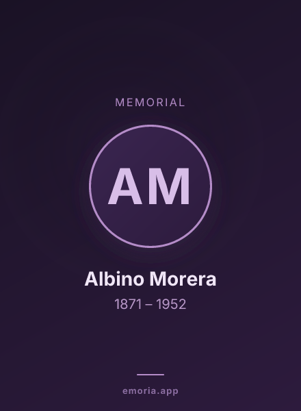 Memorial portrait of Albino Morera