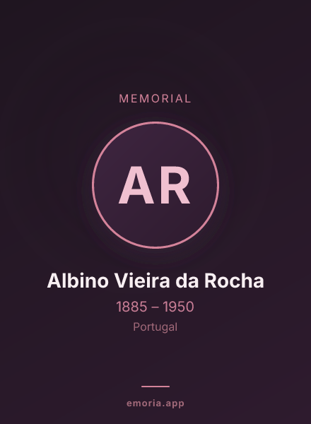 Memorial portrait of Albino Vieira da Rocha