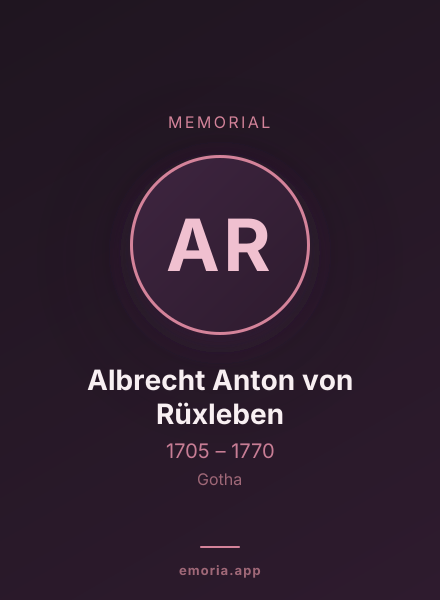 Memorial portrait of Albrecht Anton von Rüxleben