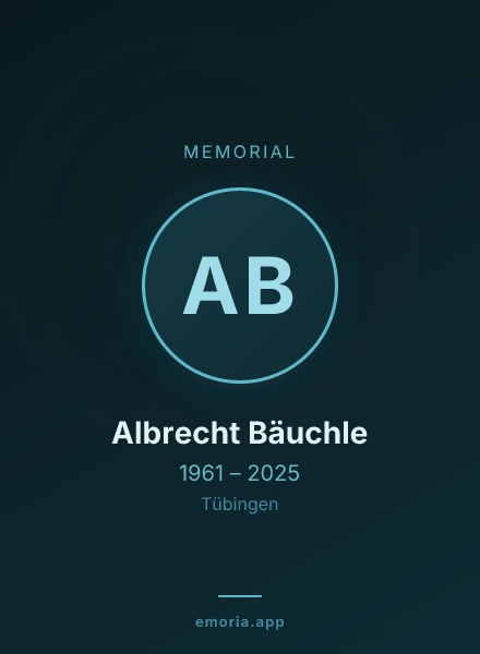Memorial portrait of Albrecht Bäuchle