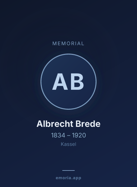 Memorial portrait of Albrecht Brede