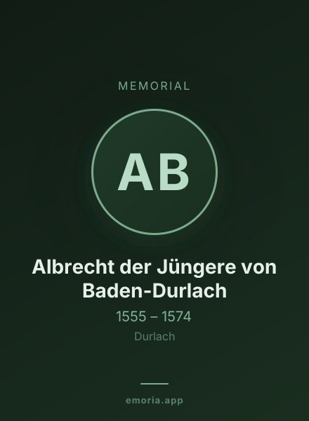 Memorial portrait of Albrecht der Jüngere von Baden-Durlach