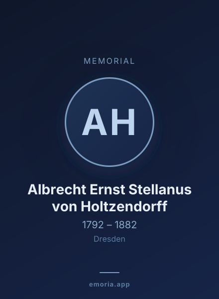 Memorial portrait of Albrecht Ernst Stellanus von Holtzendorff