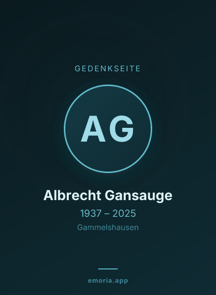 Gedenkportrait von Albrecht Gansauge