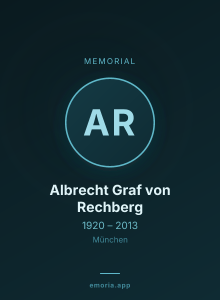 Memorial portrait of Albrecht Graf von Rechberg