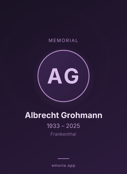 Memorial portrait of Albrecht Grohmann