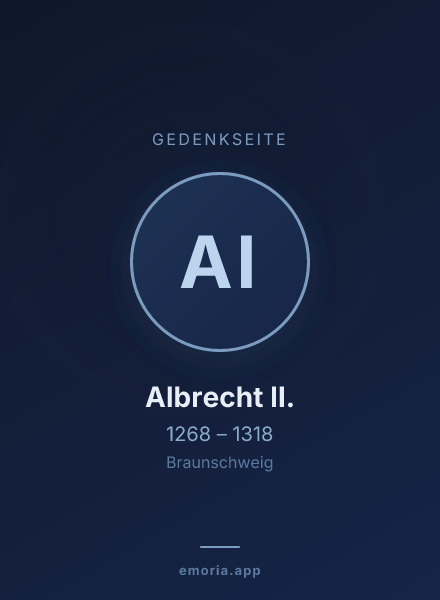 Gedenkportrait von Albrecht II.