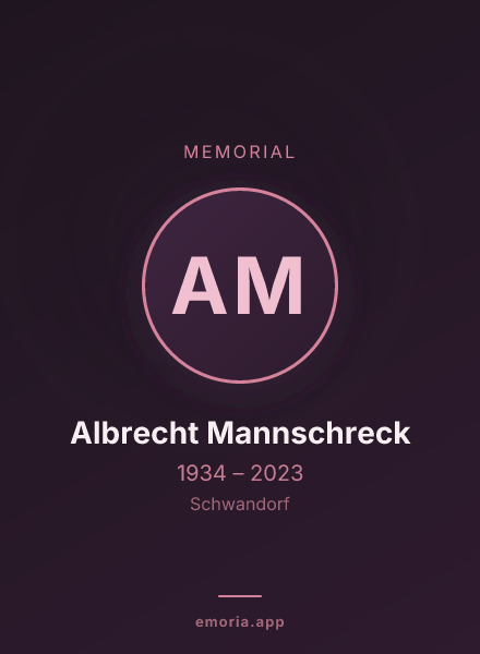 Memorial portrait of Albrecht Mannschreck