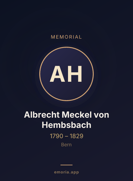 Memorial portrait of Albrecht Meckel von Hembsbach