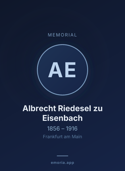 Memorial portrait of Albrecht Riedesel zu Eisenbach