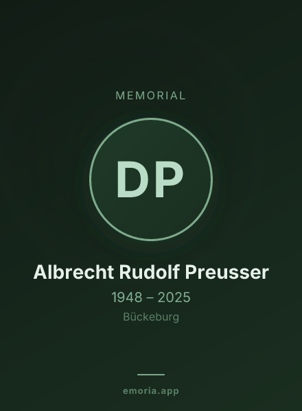 Memorial portrait of Dr. Albrecht Rudolf Preusser