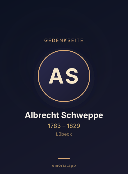Gedenkportrait von Albrecht Schweppe