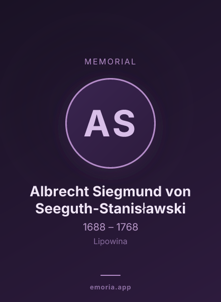 Memorial portrait of Albrecht Siegmund von Seeguth-Stanisławski