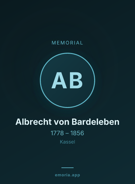 Memorial portrait of Albrecht von Bardeleben